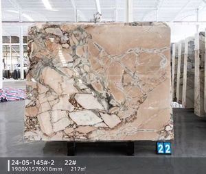 Marbre blanc populaire en forme de dalle d'éléphant, <span class=keywords><strong>pierre</strong></span> de mobilier, marbre Calacatta Viola rose pour le contour du foyer et la table basse - Product Image 6