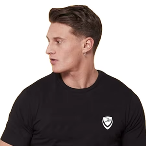 Camiseta de Manga Corta con Cuello Redondo para Hombre, Transpirable, de Secado Rápido, Ecológica, Corte Holgado, para Uso Casual y Deportivo, de Hawk Eye Sports - Product Image 3