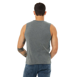 BELLA + CANVAS unisexe sans manches en jersey de coton col rond élégant débardeur commande à prix réduit en gros vêtements de sport respirant débardeur - Product Image 3