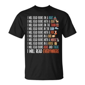 T-Shirt 'Everywhere Reading Book' per Nautica e Viaggi, Elegante e Comoda, Maglietta Promozionale - Product Image 1