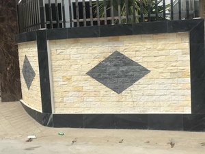 Hot Sale Creamy Yellow Marble Wall Panel Rough Split Exterior Decoration Wall Cladding Stone <b>Tiles</b> Best For Exterior Decorations - Product Image 6
