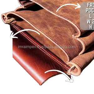 Ceinture en nylon durable en cuir véritable fabriquée à la main 6x pochettes extérieures à fort grossissement grands accessoires de chasse robustes - Product Image 6