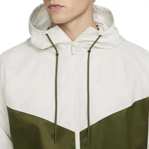 Veste coupe-vent vert olive pour hommes, pantalon de jogging assorti, survêtements de sport légers pour l'entraînement en plein air - Product Image 4