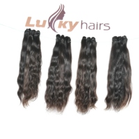 Mèches de cheveux naturels indiens Remy, ondulés, cuticules alignées, noir naturel, 100g, pour Lace Front