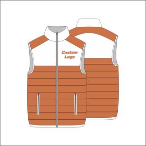 Chaleco de chaqueta acolchada de nailon para hombre de uniforme de empresa - Product Image 3