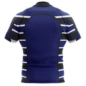 Maillot de rugby de haute qualité Design personnalisé avec impression numérique à rayures Prix de gros OEM ODM disponible dans les styles d'ensemble de chemises - Product Image 4