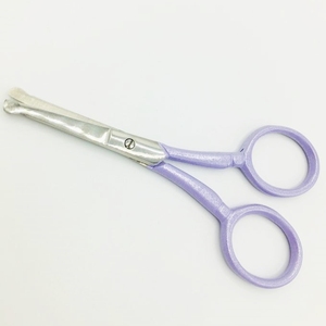 Tijeras profesionales de lujo para el cuidado de las uñas, hoja recta curvada de acero inoxidable para pestañas, recorte de cutículas, tijeras de peluquería - Product Image 1