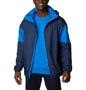 Custom Made Seu Próprio Design Nylon Poliéster Material 2023 Homens Full Sleeves Rain Jackets