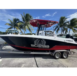 Bateau de pêche sportif d'occasion 2025 Advancedd 243 Fishermann Serie_s Mode_l CenterConsole Spor_t FishingBoat Durabl_e MarineVessel 24FT avec remorque - Product Image 5