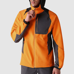 Chaqueta de invierno Softshell para hombre de estilo único directo de fábrica, cortavientos impermeable con cuello levantado, ropa de invierno - Product Image 4