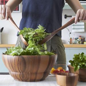 Wooden <b>salad</b> mixing tossing spoon best quality tosser serving <b>tools</b> for <b>salads</b> and vegetables - Product Image 6