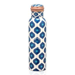 Lujo Esmalte Flor Diseño Cobre Drinkware Pintado a mano Cobre Botellas Drinkware Uso - Product Image 4