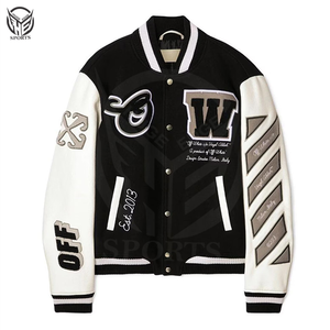 แจ็คเก็ตวาร์ซิตี้ผู้ชายสำหรับฤดูหนาว คอตั้ง ทำจากขนสัตว์ 100% ระบายอากาศได้ดี เป็นมิตรกับสิ่งแวดล้อม บุขนสัตว์ ปิดด้วยกระดุมเม็ดเดียว ปรับแต่งได้ - Product Image 1