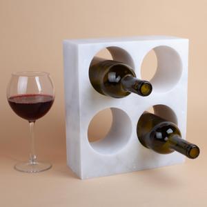 Soporte para Botellas de Vino de Mármol, Portátil, Duradero, Apto para Lavavajillas, Estilo Americano, Accesorios de Decoración de Lujo, The Craft Exim - Product Image 2