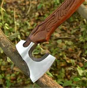 Hachas Tomahawk Pequeñas, Hacha Multiherramienta para Camping, Hachas Vikingas Hechas a Mano, Hachas Vikingas de Acero al Carbono de Grado Industrial, Rose - Product Image 4