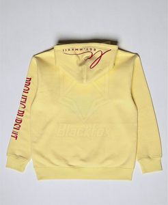 LUVIER Men's Oversized Hooded Sweatshirt Yellow Cartoon Bear Embroidered Streetwear Cotton Pullover Autumn Fashion - Product Image 2
