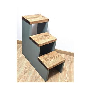 Taburete de Madera Natural con Superficie de Grano Pulido, Ideal para Estantes de Cocina, Tocadores de Baño, Armarios de Dormitorio y Almacenamiento - Product Image 6