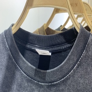 เสื้อยืดผู้ชายแขนสั้นแฟชั่นลำลองทนทานระบายอากาศได้ดีเสื้อยืดสีพื้นสำหรับผู้ชายฟรีไซส์ - Product Image 2