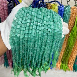 Brin vert ciel Monalisa lisse pépite forme perles de pierres précieuses plaine Tumble Monalisa perles fabrication de bijoux artisanat - Product Image 4