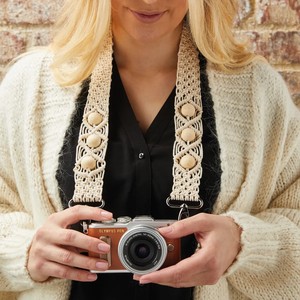 Sangle Macrame Réglable DSLR Caméra Courroie De Cou Ceinture 100% Coton Cordon Utilisé De Isar International - Product Image 2