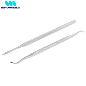 Kit d'élimination des ongles incarnés en acier inoxydable, curettes et limes de podologie, ensemble d'outils de pédicure à double extrémité par INNOVAMED - Product Image 2