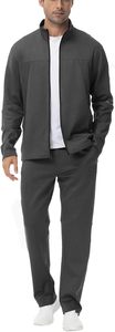 Survêtement de sport pour hommes, tenue de jogging d'hiver, ensemble de deux pièces, combinaison d'entraînement, vêtements de sport avec logo personnalisé - Product Image 3