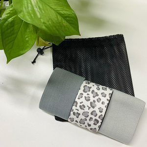 Ensemble de bandes de résistance pour les fessiers en tissu polyester, logo personnalisé, haute élasticité, résistance élevée, boucle de yoga, mise en forme du corps, vente en gros - Product Image 6