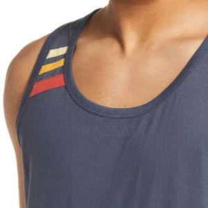 Custom Made Men's <b>Workout</b> <b>Tank</b> <b>Top</b> 100% Cotton Quick Dry Breathable Gym Clothing Knitted Casual Style - Product Image 5