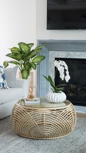 Muebles de mimbre para exteriores naturales de estilo elegante, balcón, patio, mesa de ocio y silla, mesa y silla de mimbre hechas a mano para Patio - Product Image 3