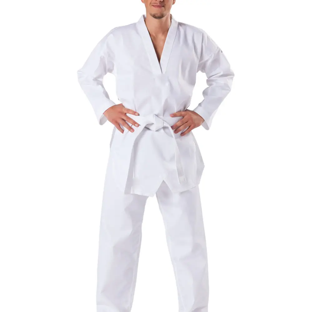 Adults Kids Student Training Taekwondo Uniform High Quality Cotton Light Weight Taekwondo Dobok
