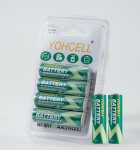 Yohcell 2500mAh <span class=keywords><strong>AA</strong></span> <span class=keywords><strong>NiMH</strong></span> có thể sạc lại LR6 No.5 tế bào Nickel kim loại Hydride pin cho các thiết bị hàng ngày người tiêu dùng điện tử - Product Image 1