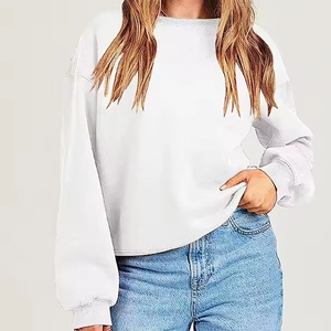 Sweat-shirt à capuche pour homme, grande taille, manches longues, pull en coton uni, surdimensionné - Product Image 5