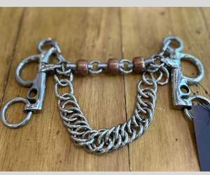 Cadena de lágrima de cobre con broca Pelham de acero inoxidable de alta calidad, venta directa de fábrica para caballo de entrenamiento ecuestre occidental - Product Image 2