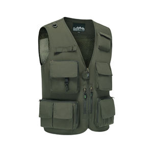 Vêtements d'extérieur personnalisés de haute qualité gilet de chasse léger fait à la main sans manches Camo gilet pour hommes et femmes - Product Image 3