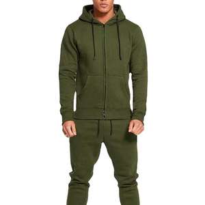 Survêtement personnalisé de haute qualité imprimé 100% coton éponge française ourlet brut coupe et couture pantalon de survêtement à capuche et ensemble de jogging à capuche - Product Image 1