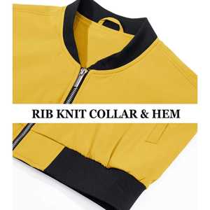 Elegante Slim Fit Satén Bomber Chaquetas Venta al por mayor Chaqueta de invierno de los hombres con precio razonable Tipo de cierre de cremallera - Product Image 3