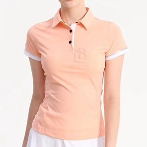 Personalizado OEM Logo Marca Calidad Plain Slim Fit Polo Malla Deportes Golf Wear Mujeres Manga corta Golf Polo Shirt Transpirable OEM - Product Image 4
