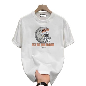 T-shirts pour hommes 2025 O Neck t-shirts Hip Hop 100% coton 180 grammes poids lourd impression surdimensionnée DTG impression personnalisée hommes t-shirt - Product Image 6