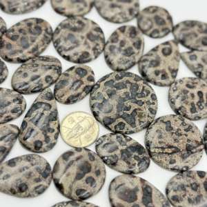 AAA + de alta calidad 100% Natural Goyal exporta piel de víbora cabujón de jaspe piedras preciosas sueltas fabricación de joyas tamaño personalizado mezcla varios - Product Image 2