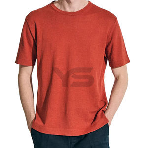 T-shirt unisexe vierge de haute qualité T-shirt promotionnel en coton biologique Logo personnalisé étiquette personnalisée T-shirts chemises pour hommes décontracté - Product Image 2