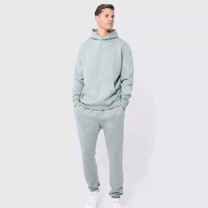 ชุดกางเกงมีฮู้ดสำหรับทุกเพศ, ชุดกางเกงผ้าฝ้าย100% ระบายอากาศได้ดีมีซิปปิดแห้งเร็วออกแบบโลโก้ได้ตามต้องการสำหรับฤดูใบไม้ร่วง - Product Image 6