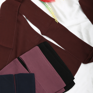 ผ้า niqab ผ้าชีฟองโพลีเอสเตอร์นุ่มพิเศษหรูหรา2025สั้นมุสลิมแบบดั้งเดิมขนาดมาตรฐาน - Product Image 3