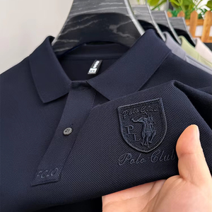 Venta al por mayor de polos de los hombres de negocios de marca Formal de alta calidad de algodón de manga corta de lujo de diseño polos para los hombres - Product Image 2