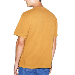 T-shirt de sonnerie à manches courtes de couleur unie de style basique pour hommes Chemise de base à manches courtes en tissu tricoté 100% coton - Product Image 3