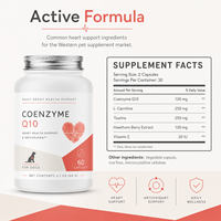 Capsules de Coenzyme Q10 en vrac pour animaux de compagnie, marque privée OEM, CoQ10 pour chiens, bien-être cardiovasculaire, antioxydant, supplément d'énergie cellulaire