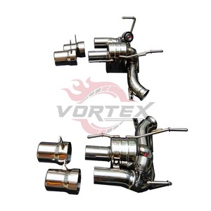 Système d'échappement électronique à valve en acier inoxydable doré Vortex pour Ferrari FF avec système d'échappement catback à valve - Product Image 4