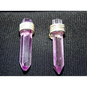 Orecchini a goccia in argento Sterling 925 con cristalli di ametista - Product Image 3