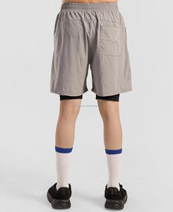 Pantalones Cortos de Verano para Hombre, de Alta Calidad, Estilo Urbano, Tejido Satinado de Algodón/Spandex, Bordados, de Secado Rápido y Resistentes al Viento - Product Image 3