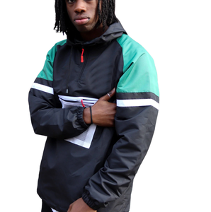 แจ็คเก็ตกันลมกันน้ำและระบายอากาศของผู้ชายสำหรับฝึกซ้อมอุปกรณ์กลางแจ้งสไตล์แฟชั่นพร้อมการตกแต่งปัก - Product Image 4