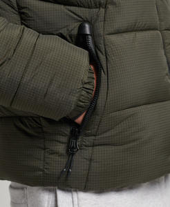 Doudoune à capuche imperméable en duvet d'oie de qualité supérieure personnalisée avec vêtements d'extérieur veste à bulles légère - Product Image 3